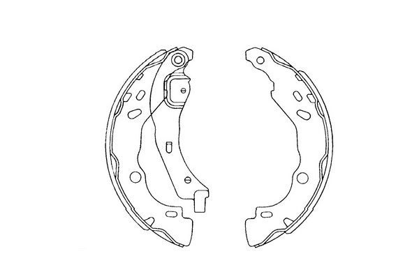 KAVO PARTS Bremžu loku komplekts KBS-7407